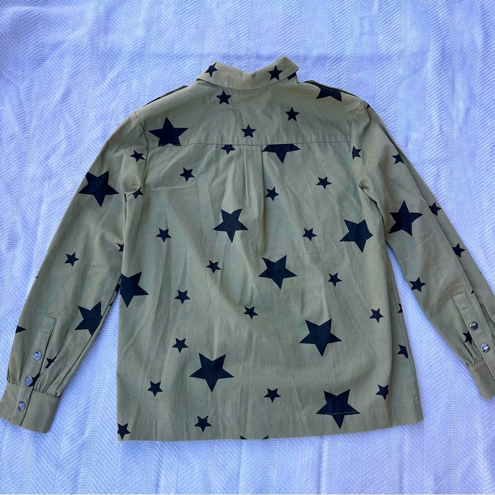 Promesa star button up military shirt jacket - Picture 4 of 9